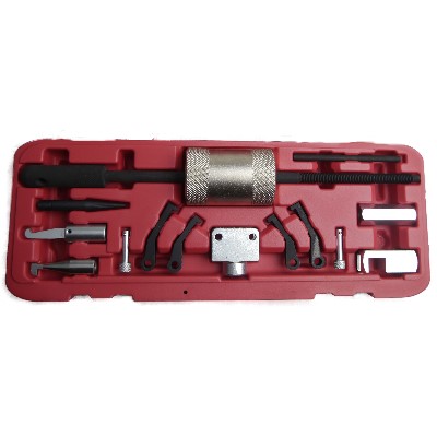 OT-203P<br>SLIDE HAMMER AND PULLER SET, 14 PIECE